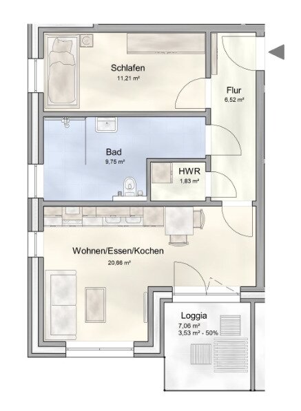 Barrierefreie 2-Zimmer-Neubauwohnung in Emsdetten Barrierefreie 2-Zimmer-Neubauwohnung in Emsdetten